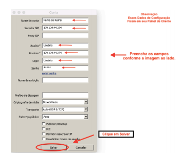 Ligação pela internet
