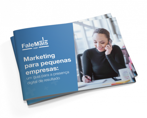 E-book "Marketing para Pequenas Empresas" da FaleMais VoIP.